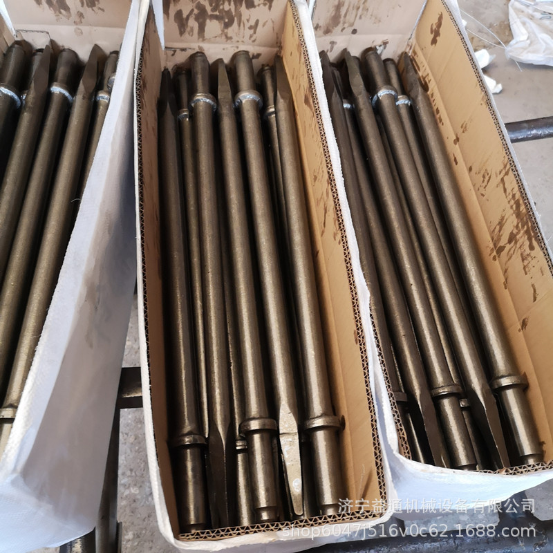 G20尖扁风镐钎 24*450mm风镐钎子G10风镐钎 500mm风镐钎子