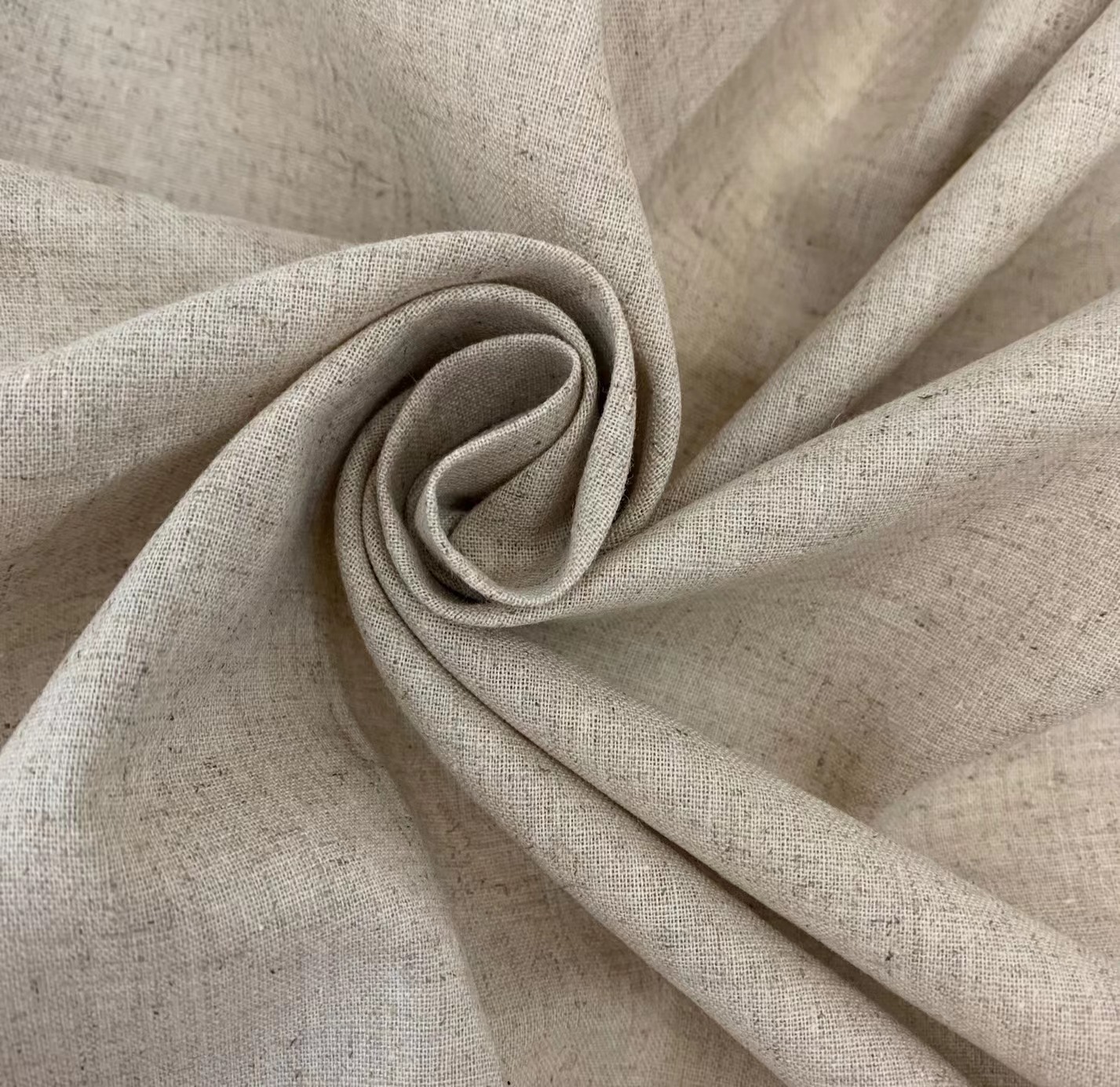 15支亚麻面料春夏衬衫连衣裙童装男女装面料棉麻布料
