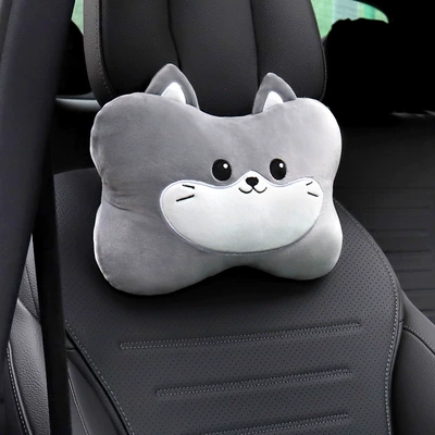 pillow four seasons universal waist — Headrest - 1-small-gray-cat-head-pillow