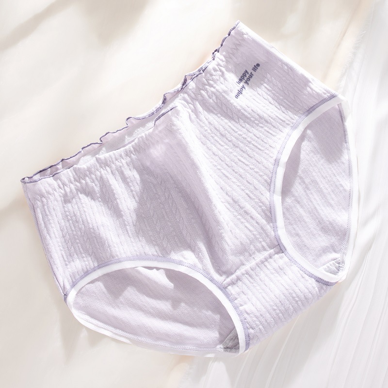 Ropa interior de algodón de las mujeres cómodo transpirable entrepierna Mediados de cintura triángulo pantalones cortos cabeza chica sin costuras más tamaño pantalones cortos chica ropa interior al por mayor