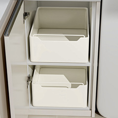 キッチン引き出し式物置棚バスケット下水槽多機能引き出し収納棚食器調味料収納ケース