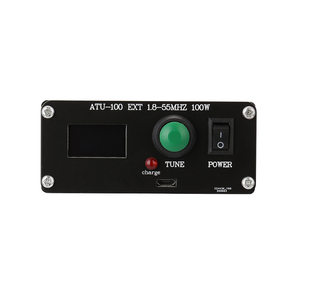 ATU-100 1.8-55MHz mini automatic antenna regulator 0.96 inches with shell finished charging version