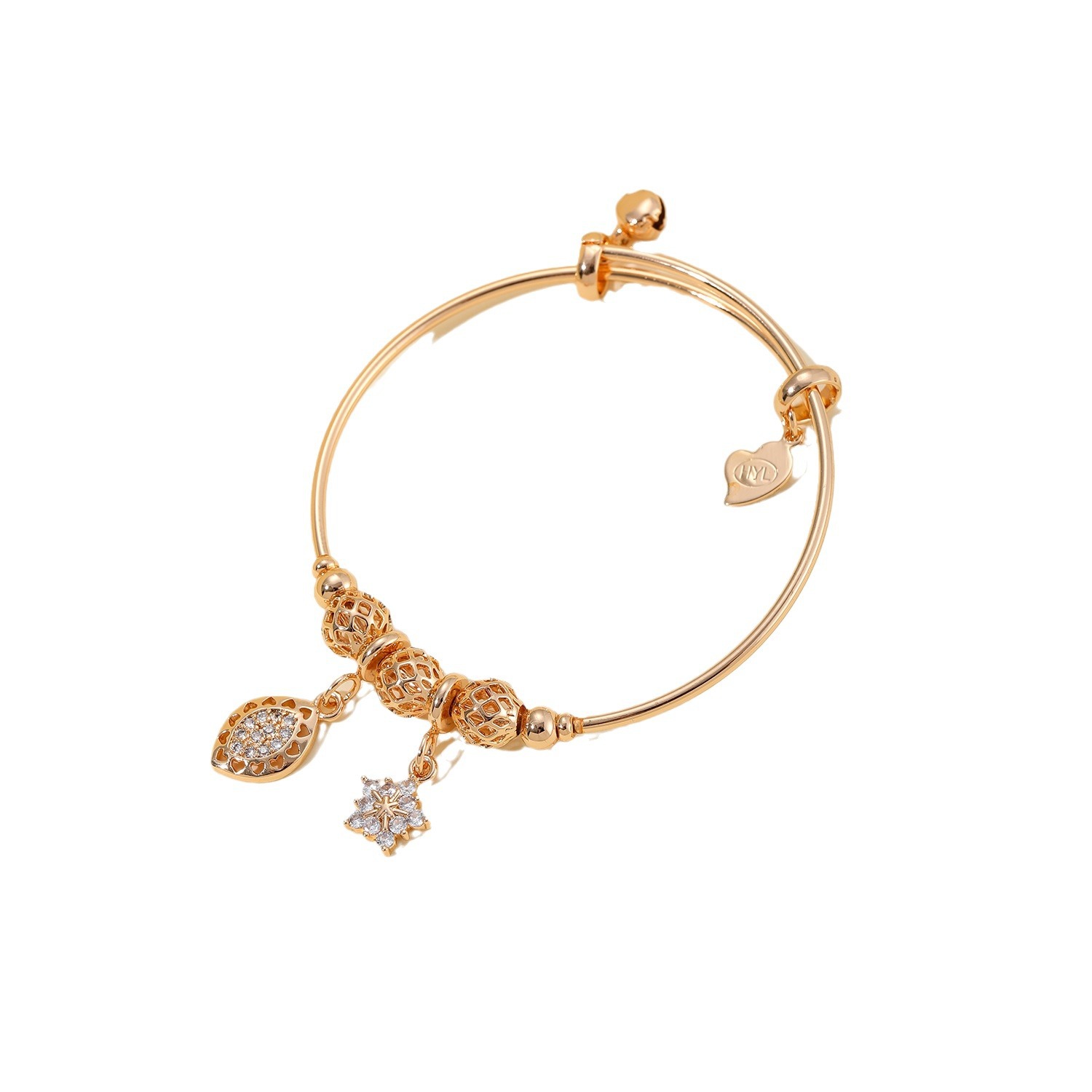 Pulseras de joyería transfronterizas de moda 2024 nuevas joyerías colgantes de bolas, pulseras de botón de hebilla de estilo vivo