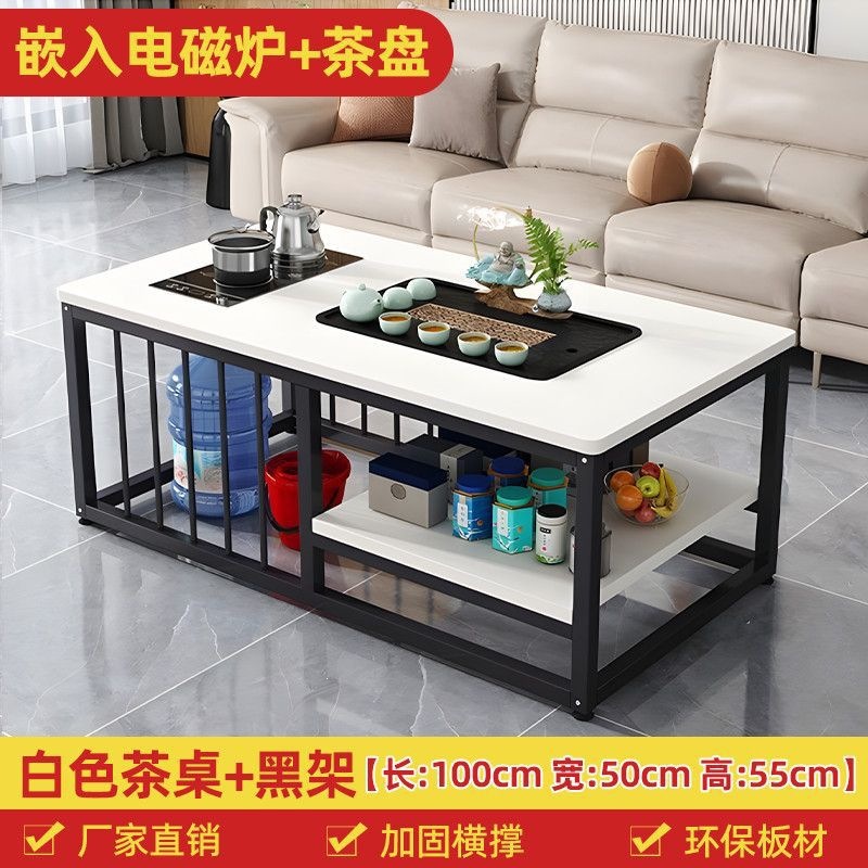 Mesa de té sala de estar doméstica pequeña oficina de tipo hogar totalmente automática pequeña mesa de té fácil de preparar conjunto de té todo en una mesa de té kung fu