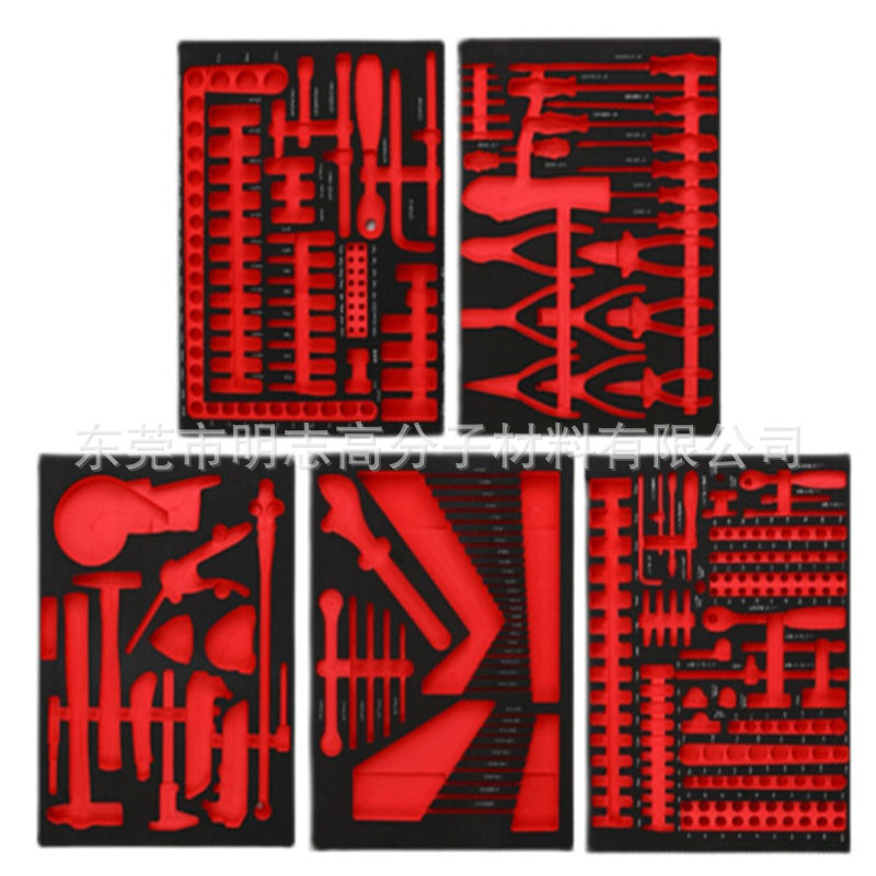 高密度植绒eva泡棉内衬 高弹eva内托 雕刻工具箱 减震eva海绵托盘