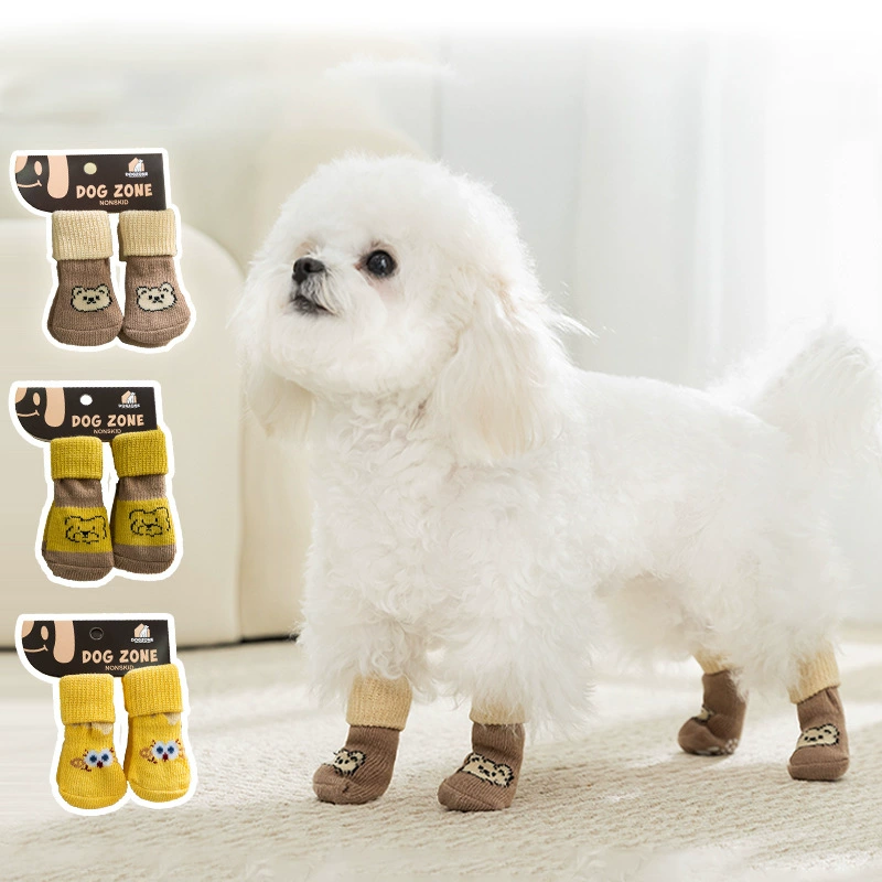 Носки для домашних животных для маленьких собак и кошек, защита от царапин, защита от грязи, чехлы для лап маленьких собак Bichon Teddy, чехлы для ног, защита суставов.