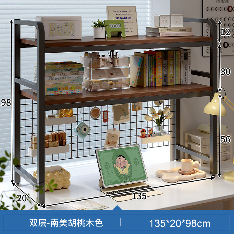 INS estilo agujero tablero de escritorio estante de almacenamiento estantería de múltiples capas estudiante dormitorio escritorio de la computadora escritorio estante de escritorio