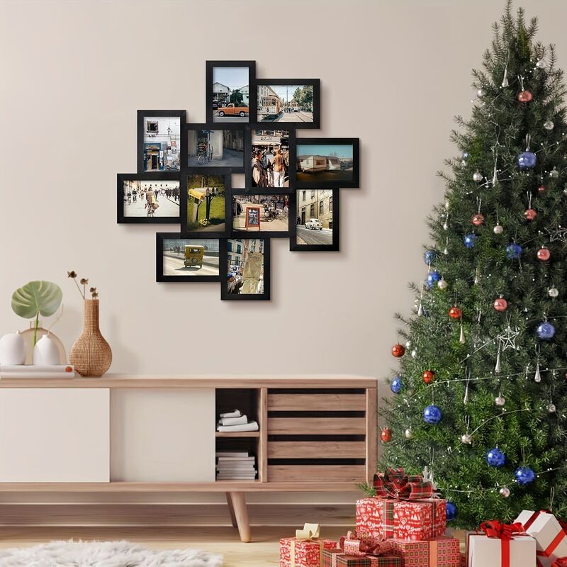 Cross-Border Wooden 12-Hole Combination Photo Frame Finished Product (Single Frame 4X6In) Low-Cost Wholesale, Manufacturer Customization, While Supplies Last Cross-Border Wooden 12-Hole Combination Photo Frame Finished Product (Single Frame 4X6In) Low-Cost Wholesale, Manufacturer Customization, While Supplies Last