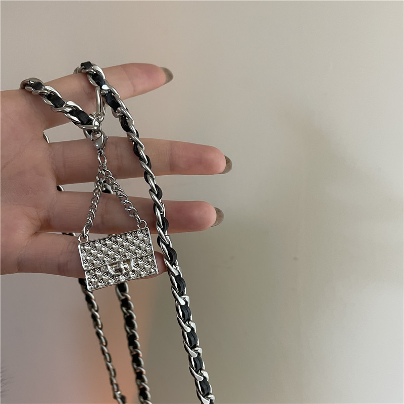 Light luxury niche metal chain pendant thin waist chain decoration beltpicture3