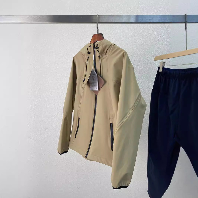 4118 Household Hugh Lightweight Waterproof Hooded Rush Clothes Women's Mountaineering Suit All-match khaki Jacket Top