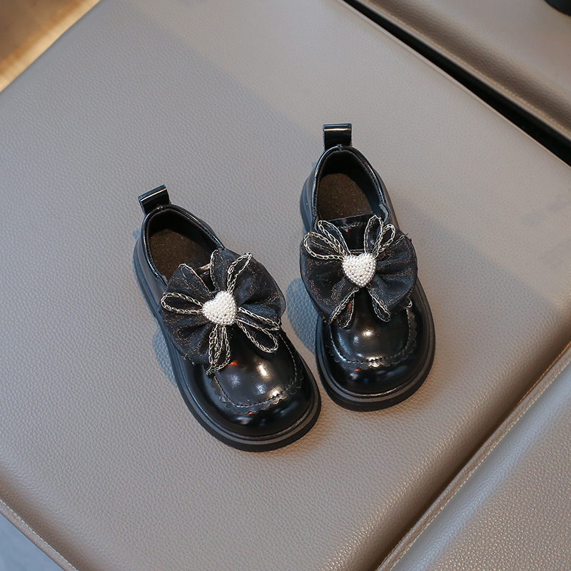 Niñas Lolita zapatos de cuero de primavera y otoño 2025 nuevos zapatos de suela suave para niños grandes y medianos zapatos de princesa dulce estilo británico image 4