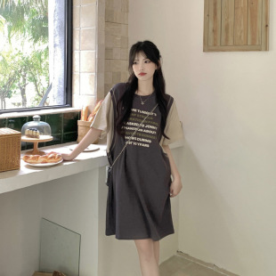 �كɼ�����T��ȹ�ļ��¿�ӡ��ײɫ���L�����e�B��ȹins��MX3347