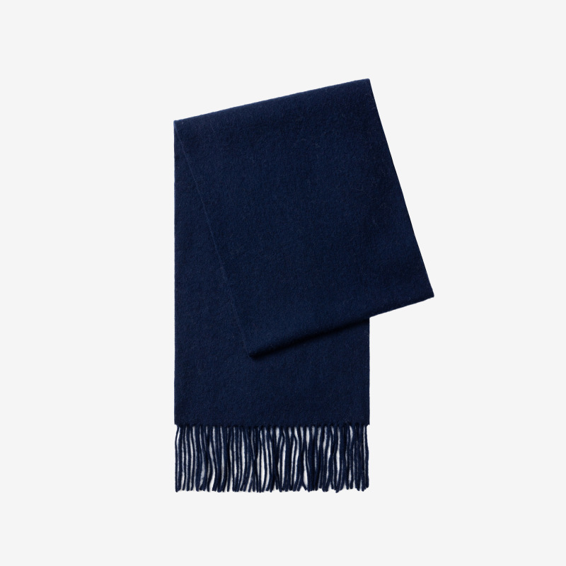 Pinzas cuidadosamente seleccionadas, bufanda 100% de lana, bufanda de ambiente coreana, color sólido, chal de mujer de alta calidad de otoño e invierno