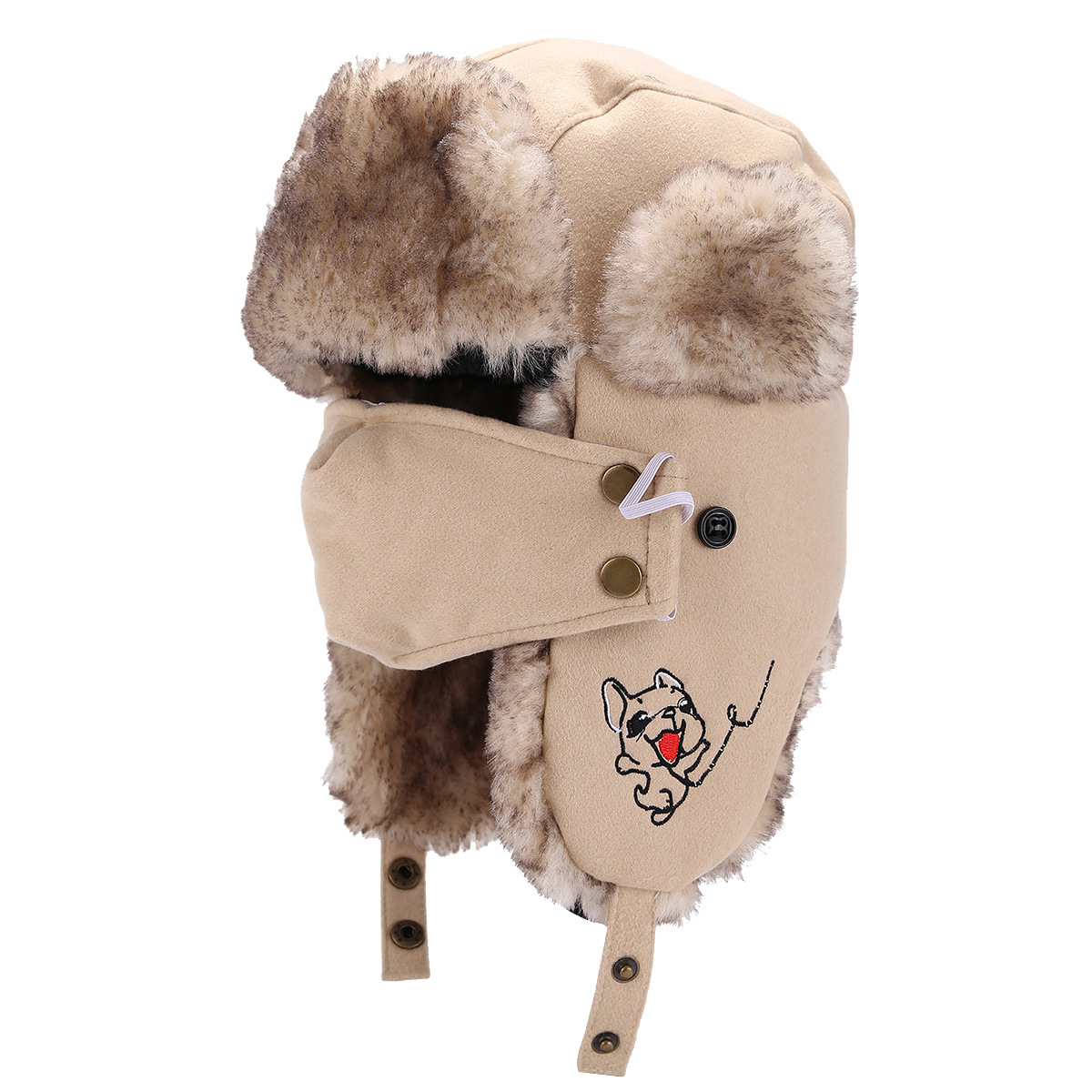 Gorro facial de invierno del noreste para hombres con máscaras gorro de ciclismo al aire libre gorro de piloto caliente gorro de protección de orejas para mujeres image 6
