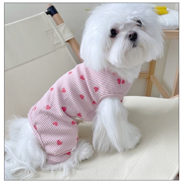 Casual Cotton Heart Shape Pet Clothing display picture 3