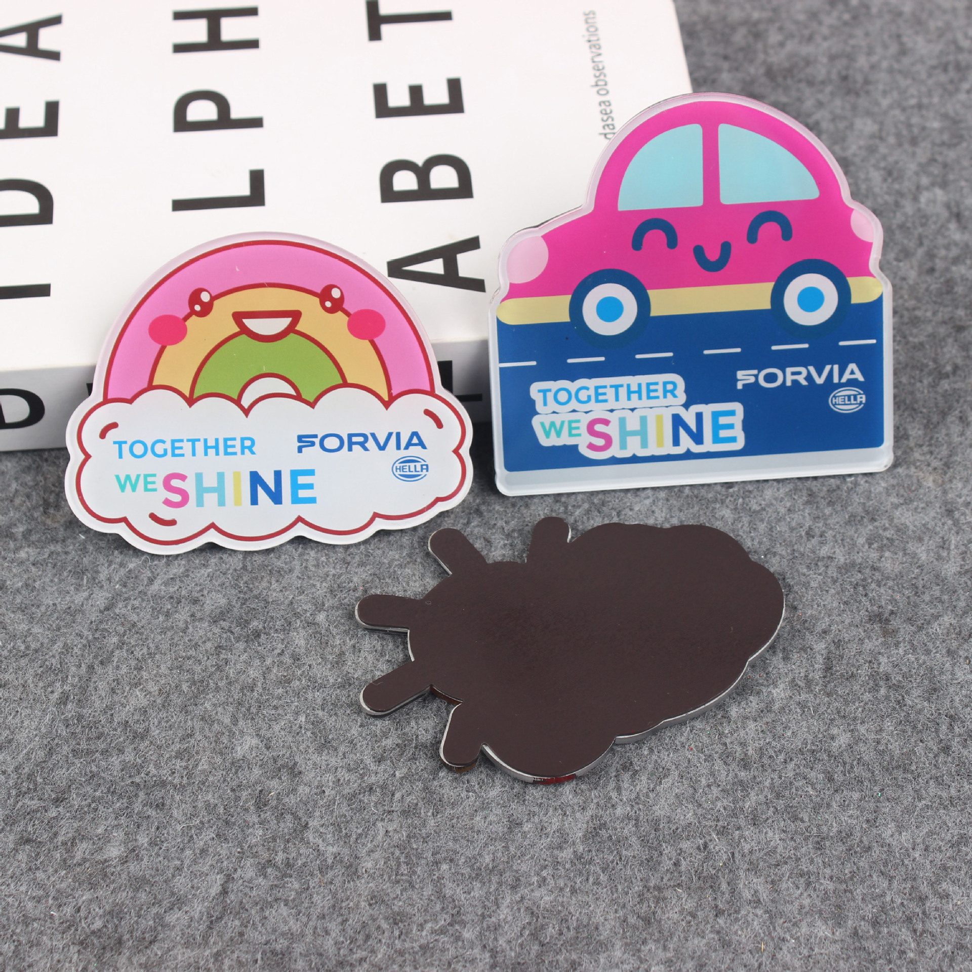 亚克力冰箱贴 立体磁性贴 创意明星diy卡通亚克力文创软磁冰箱贴