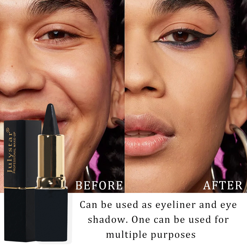 Julystar's new rich and colorful natural waterproof eyeliner gel is easy to apply, dries quickly and provides long-lasting moisture undefined