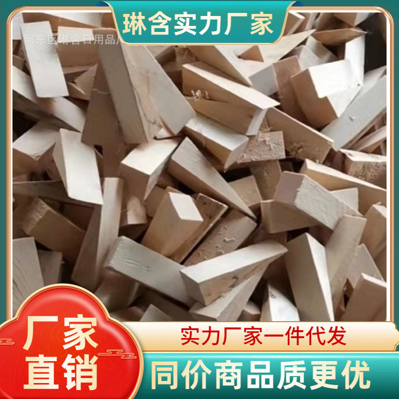 三角木のくさびの木の先の木のくさびの滑りのレールは木の栓のパッドのドアと窓のalcの壁の板を抵抗して木のブロックをインストールします。|undefined