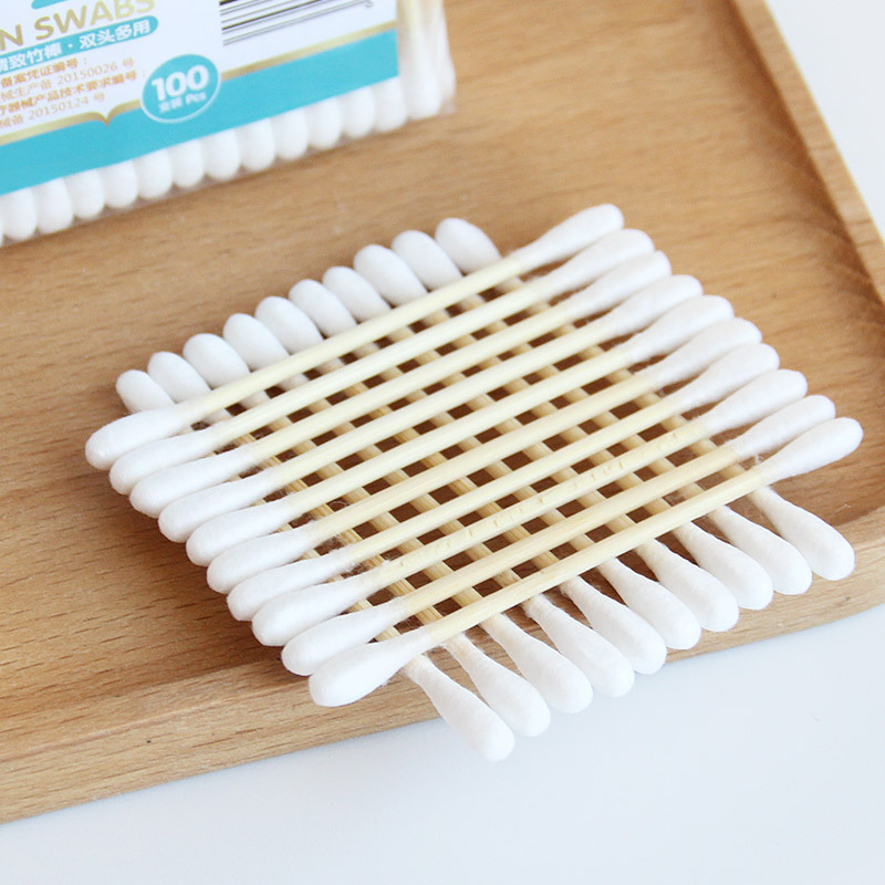 使い捨て綿棒150本、ひょうたん型綿球、ハイシーハイノウ創傷消毒綿棒、ひょうたん型デザイン|undefined