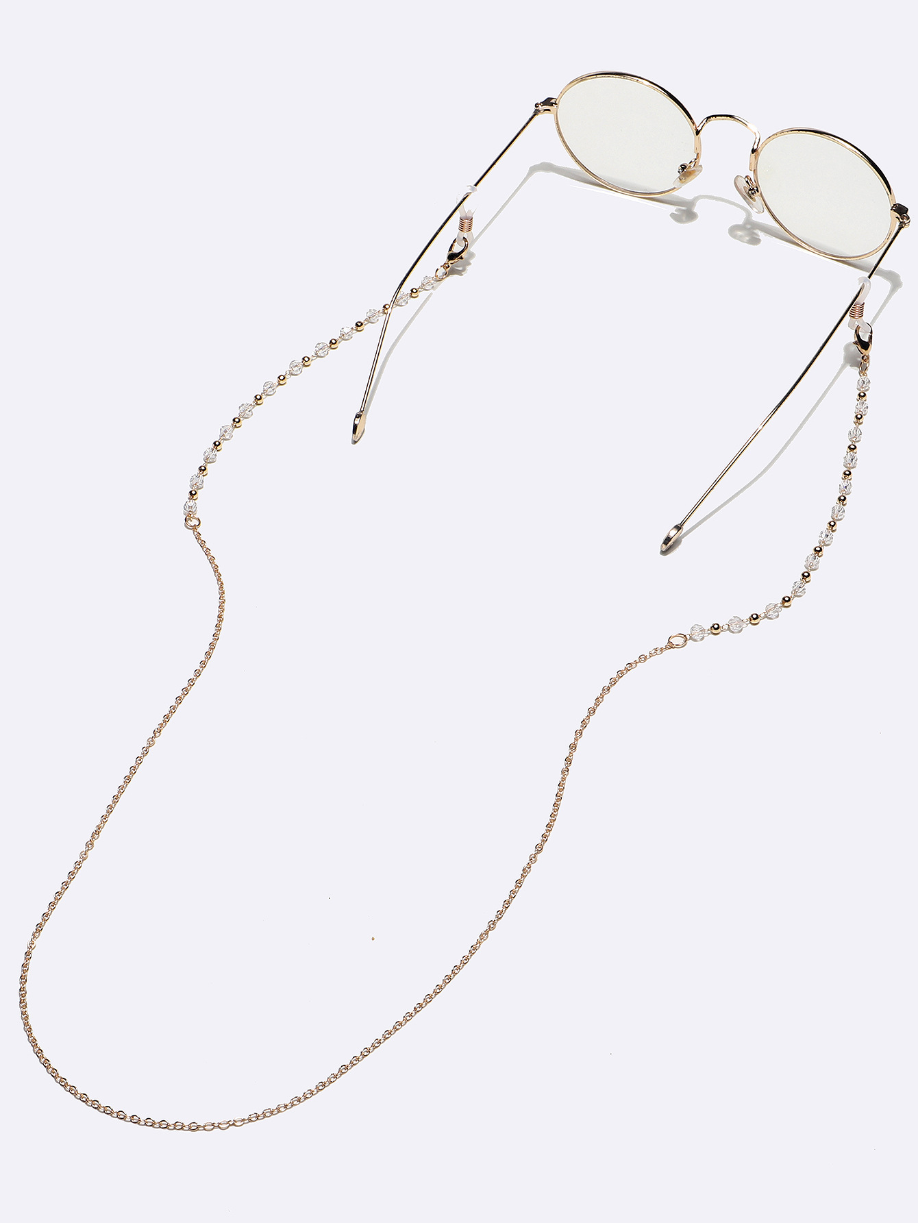 الجملة كريستال الذهبي مطرز اليدوية نظارات سلسلة Nihaojewelry display picture 3