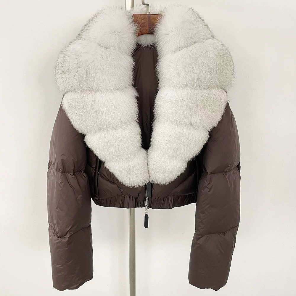 Keep warm small down jacket, loose fit, Korean style, for teenagers, increased thickness