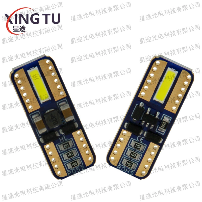 Трансграничные горячие продажи T10 широкоформатный W5W 168 T10 7020 2SMD автомобильный светодиодный свет для чтения