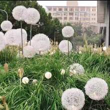 太阳能蒲公英灯发光插地草坪灯芦苇灯圆球户外花园景观装饰灯