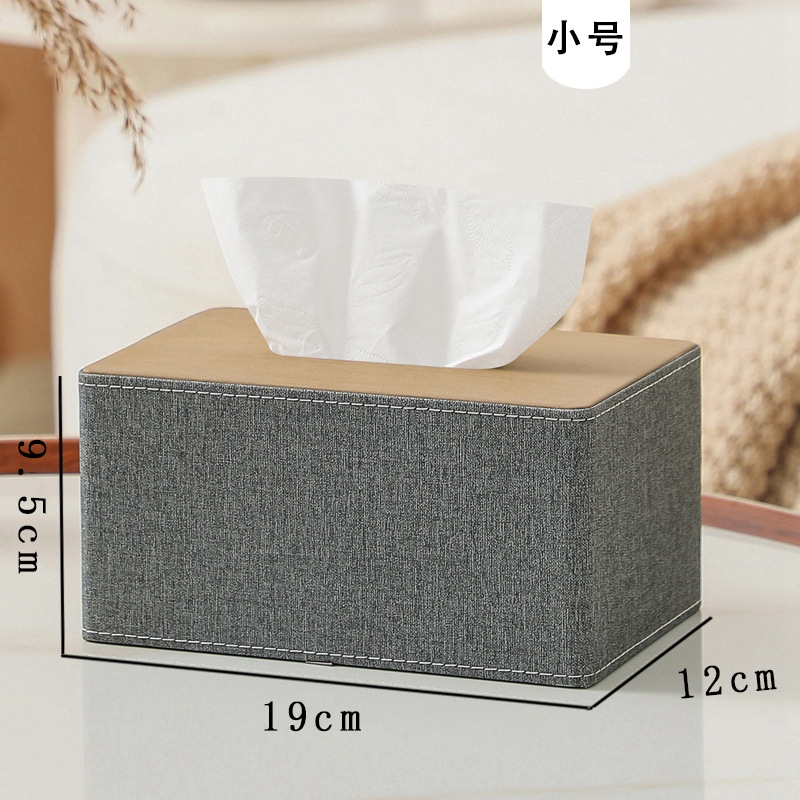 Letras comerciales impreso logo Hotel caja de pañuelos de cuero moderno minimalista Oficina caja de pañuelos sala de estar hogar Club