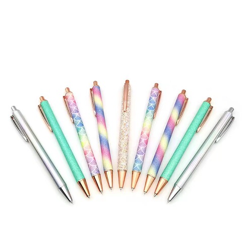 Cross-border car film tool multi-color shiny crystal exhaust pen to remove bubbles heat transfer film manual waste removal pen