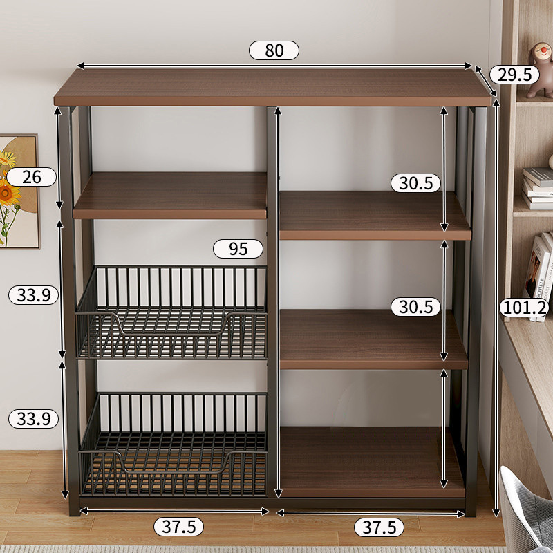 Rack negro roble negro cepillado 80x100