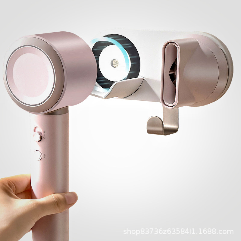 헤어 마그네틱 유니버설 헤어 드라이어 랙 게으른 욕실 타월 비 펀치 램 스토리지 랙