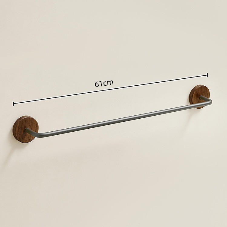 Black walnut-61cm thickened slipper rack-gun gray