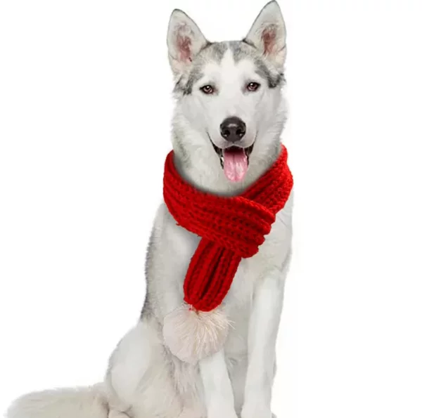 Pet Knitted Christmas Scarf, Cute and Creative Scarf, Cat and Dog Scarf, Clothes, Pet Accessories, Plush