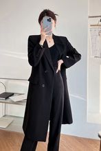 西装外套长款西服宽松休闲单排春秋新款气质风衣大衣