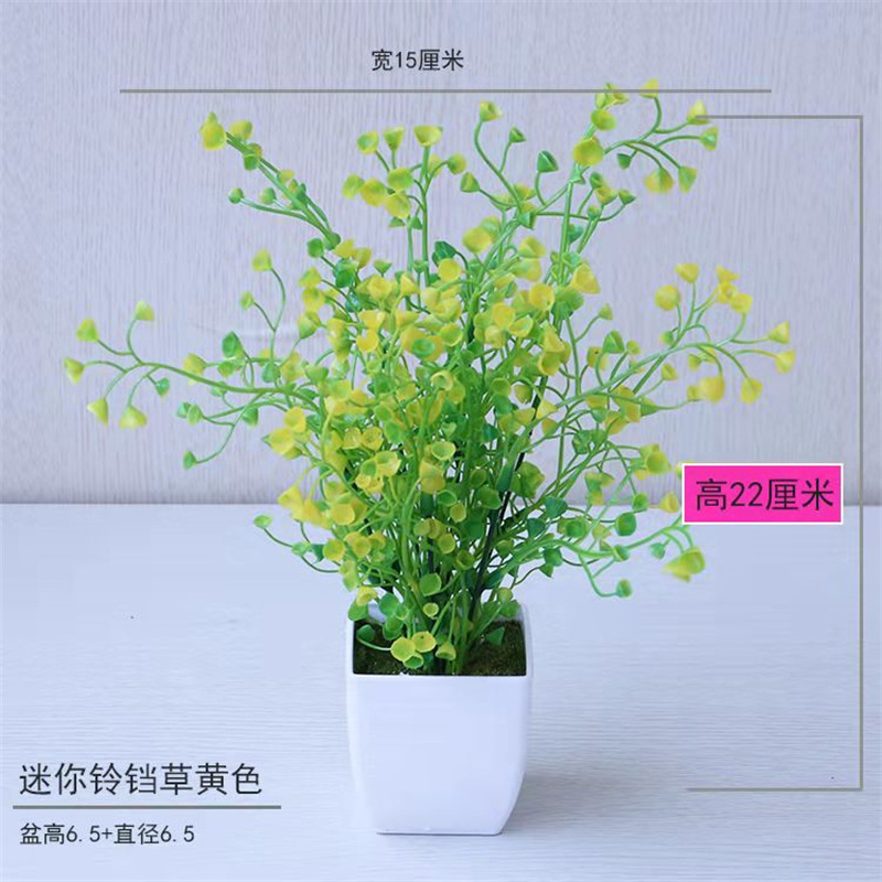 Pequeña imitación de flores falsas decoraciones de sala de estar decoración de mesa de té flores de plástico mano flores falsas plantas decoraciones