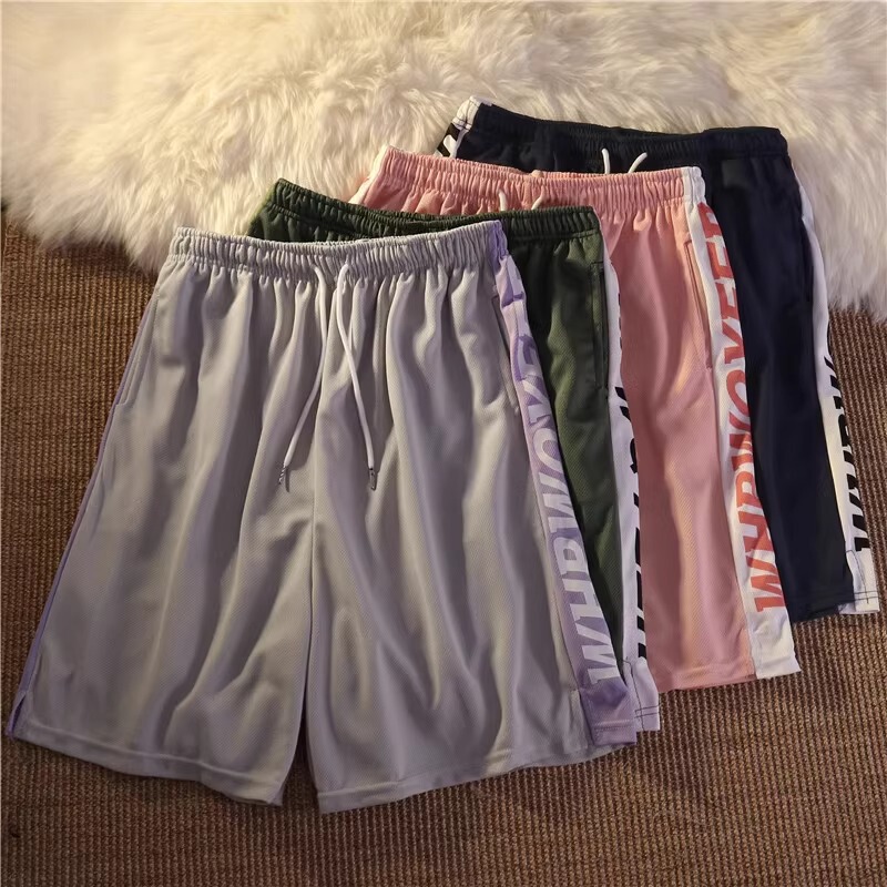 Big Sale Clearance 2025 New Summer Ice Silk Shorts Men's Casual Loose Basketball Thin Mesh Five-Point Beach Pants