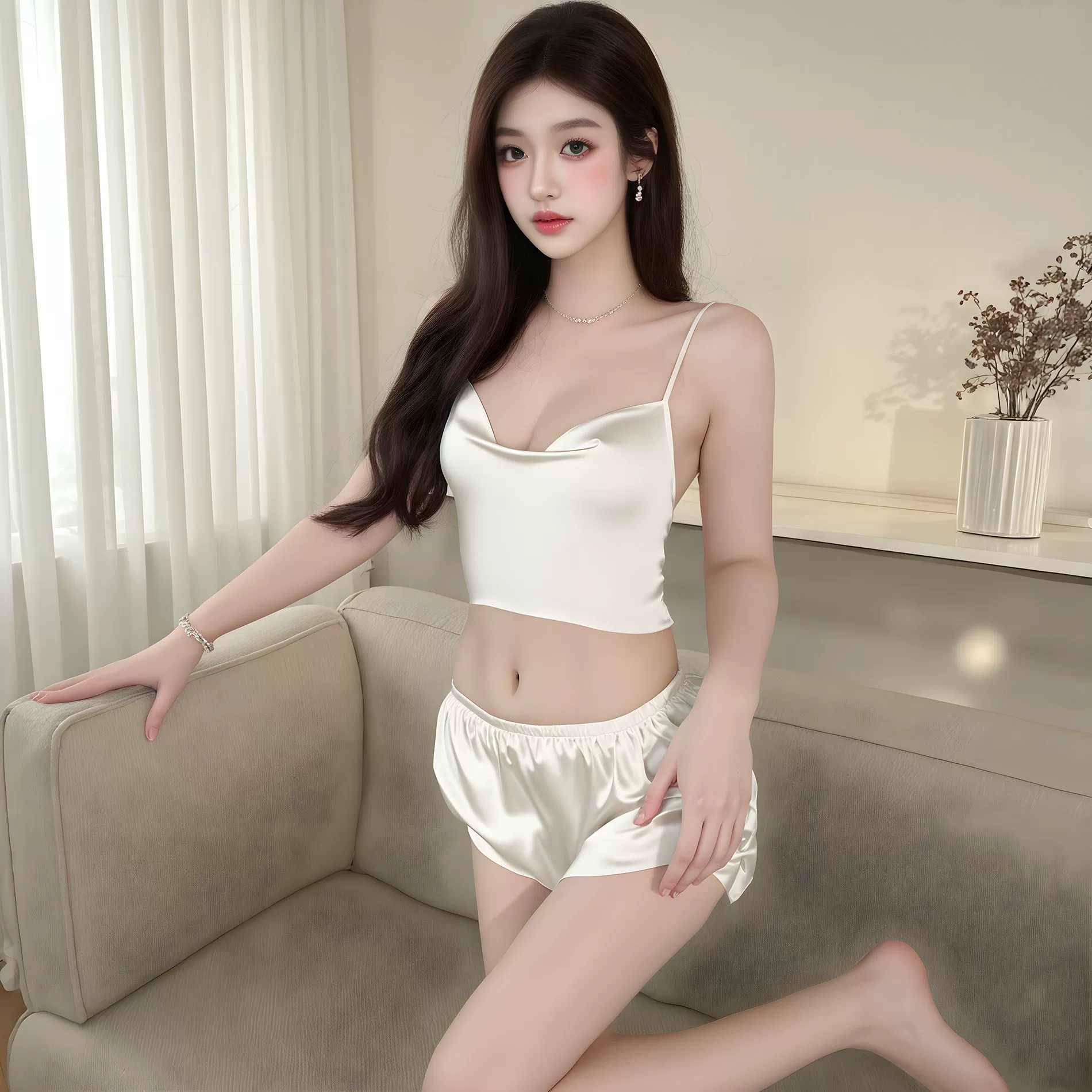 Пикантный Sexy тонкий пижама, юбка, белье, форма, комплект, городской стиль, плюс размер