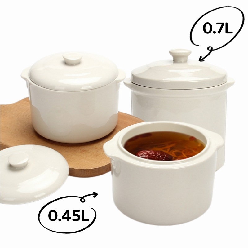 Buddha Jumps Over The Wall Stew Pot Double-ear Ceramic Soup Cup Bird's Nest Water-proof Stew Pot With Lid Hotel Electric Stew Pot Soup Pot Inner Pot