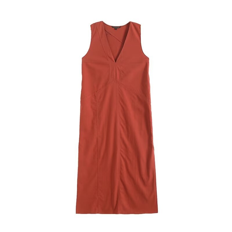 summer fashionable elegant retro comfortable dress with sleeves…