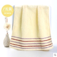 B6J1竹纤维毛巾中巾童巾浴巾柔软吸水家用面巾洗澡洗脸巾6006
