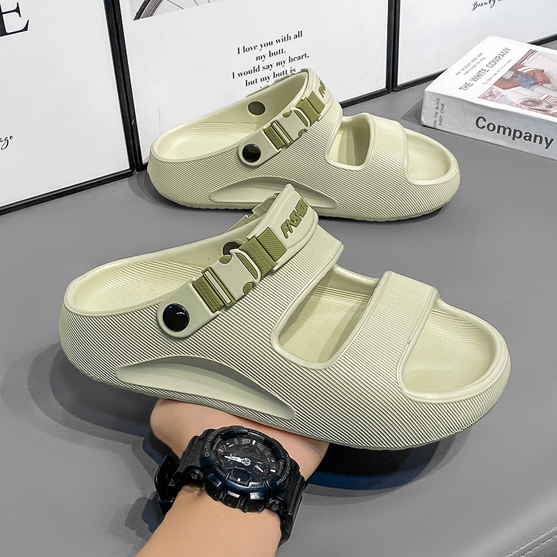 Zapatillas hombre verano al aire libre gran tamaño playa casual antideslizante vadeo zapatos de playa plataforma sandalias deportivas de dos desgaste