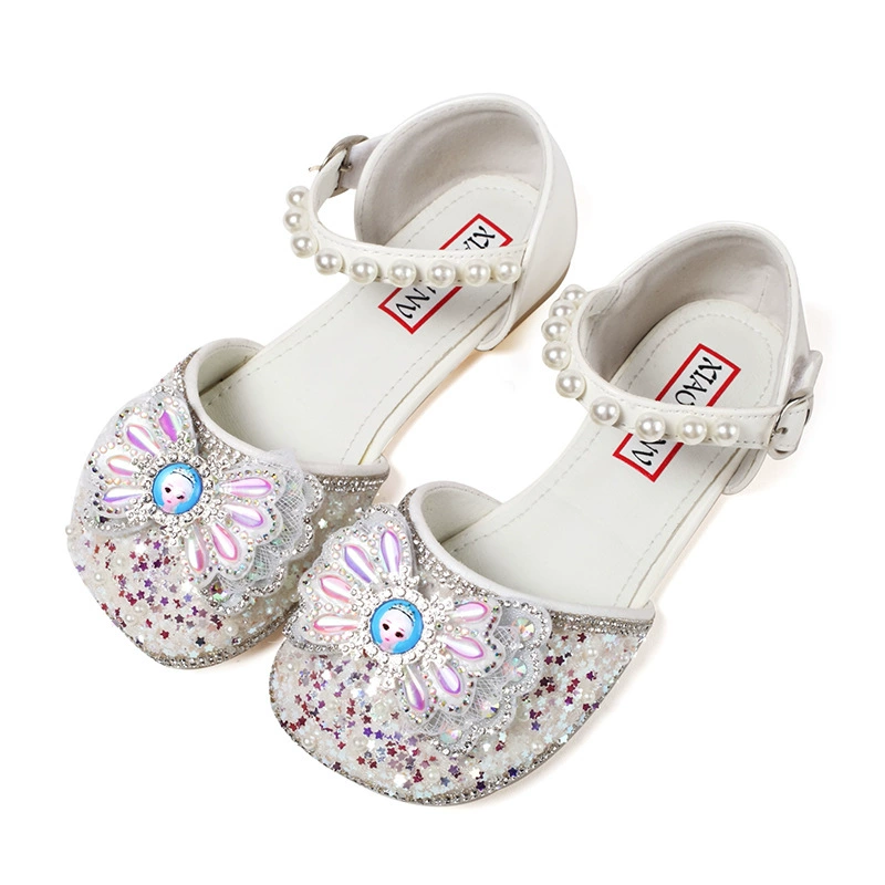 Принцесса сандалии для девочек 2023 Летние новые детские сандалии