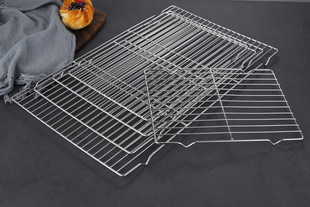 Stainless Steel Square Plate Oil Drain Rack Filter Rack Bread Cool Net Barbecue Net Cooling Rack Water Drain Oil Drain Diaphragm Plate Oil Filter Rack