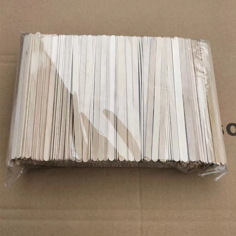 Disposable wooden coffee mixing stick