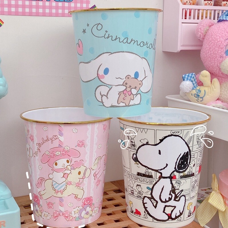 Little Red Book with Cute Cartoon Japanese Girl Heart Melody Big Ear Dog Hello Kitty Snoopy Trash