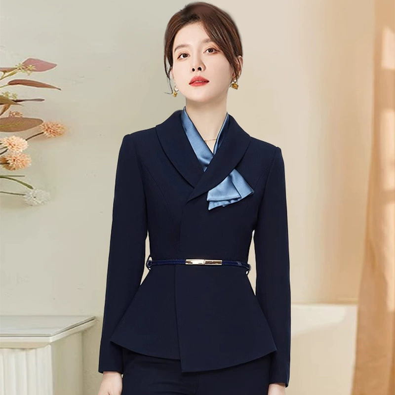 Костюм костюм Женская рабочая одежда на стойке регистрации Отель Менеджер по продажам Профессиональная одежда Бизнес Салон красоты