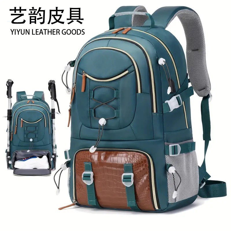 Nueva bolsa de senderismo transfronteriza bolsa de viaje de deportes al aire libre de gran capacidad mochila escalada en roca transpirable y resistente al desgaste