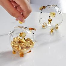 琉璃豆豆淄博金小猪存钱罐卡通收纳节庆礼品