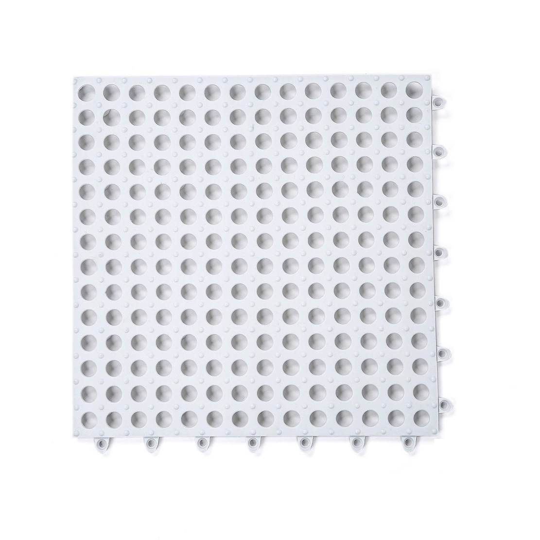 Anti-Slip Bathroom Floor Panel, TPE 30×30 cm, Hollow Drainage Shower Mat Tile