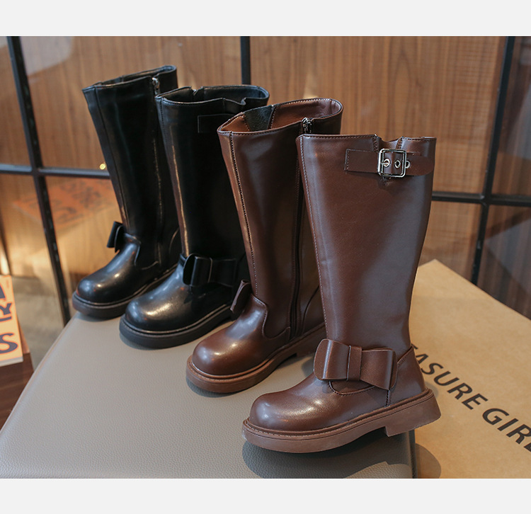 Warme Mädchen Winterstiefel Mit Schleife Für Den Winter_voghion.com